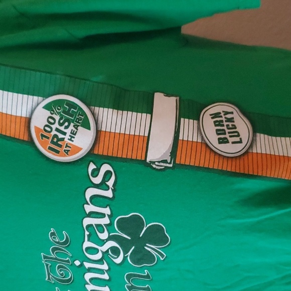 St. Patrick's Day T Shirt Adult M Green Shenanigans Irish Shirt - Picture 4 of 8